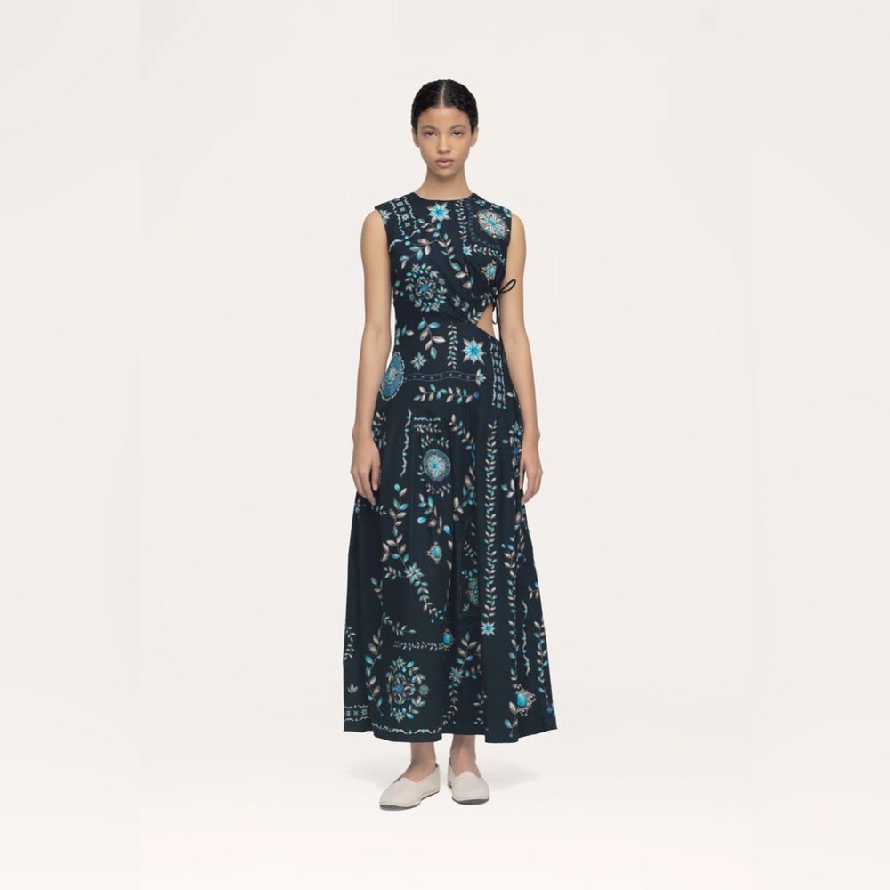 Agua by Agua Bendita OTOÑO RELICARIO MIDI DRESS NWT Size S
